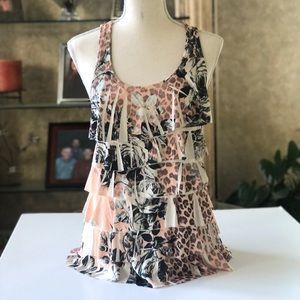 Fun and flirty dressy tank blouse